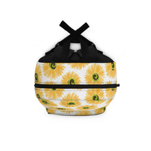 Load image into Gallery viewer, Neon Sunflower Swirl Backpack
