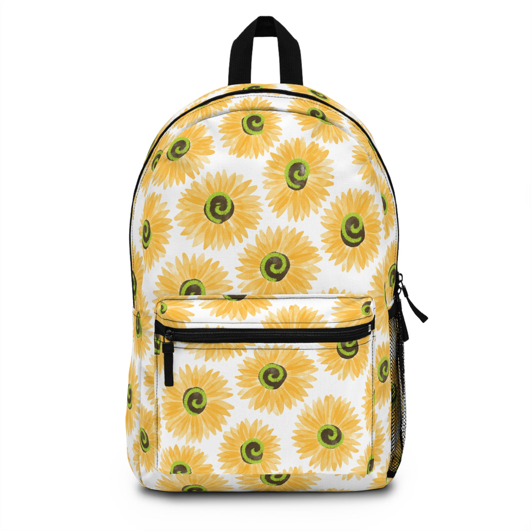 Neon Sunflower Swirl Backpack
