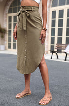 Load image into Gallery viewer, Women&#39;s Fashion Irregular Skirt Solid Color High Waist Skirt
