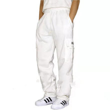 Load image into Gallery viewer, New sports and leisure loose foot multi-pocket tether men&#39;s loose overalls trousers
