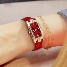 Load image into Gallery viewer, Red Leather Fashion Watch
