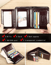 Load image into Gallery viewer, Genuine Leather Vintage Wallet for Men
