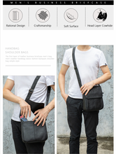Load image into Gallery viewer, Genuine Leather Customize Handbag Messenger For Men
