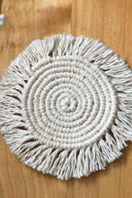 Load image into Gallery viewer, 11.8&quot; Macrame Round Cup Mat
