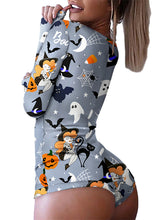 Load image into Gallery viewer, Fashion women&#39;s new Halloween one-piece pajamas
