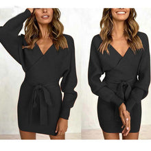 Load image into Gallery viewer, Long Sleeve Sweater Dress
