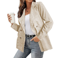 Load image into Gallery viewer, Women&#39;s Solid Color Redford Knit Corduroy Blazer
