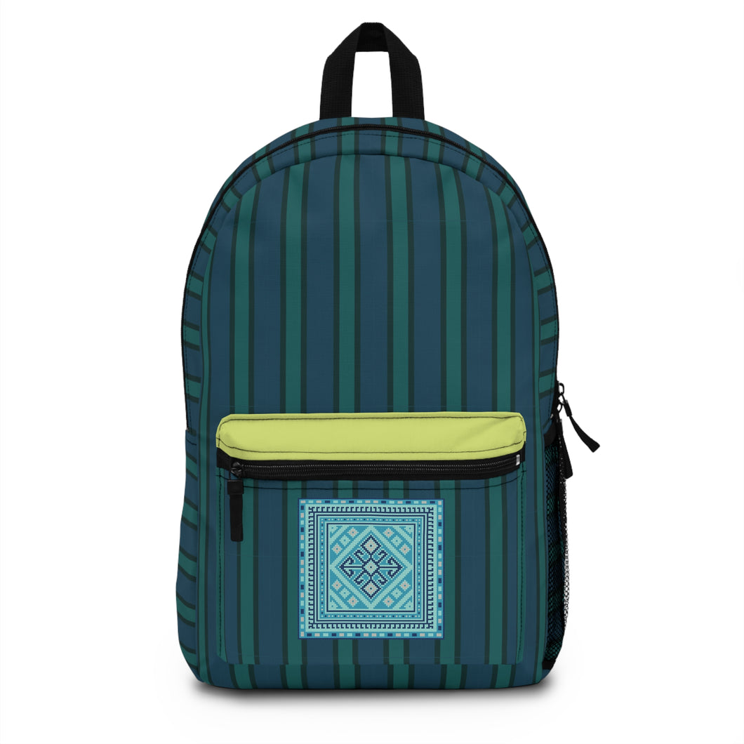 Crochet Noir Vertical Backpack
