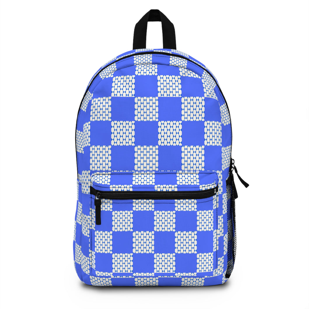 Blue Sky Checker Backpack