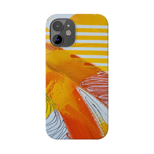 Load image into Gallery viewer, Vivid Abstract iPhone Cases - Orange, White, and Yellow Designs for Color Enthusiasts | Phone Cases
