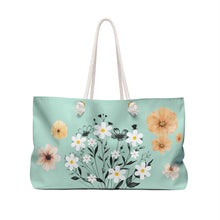 Load image into Gallery viewer, Greeny Floral Fantasy Weekender Tote
