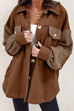 Load image into Gallery viewer, Collared Neck Button Down Jacket
