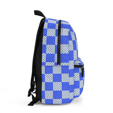 Load image into Gallery viewer, Blue Sky Checker Backpack
