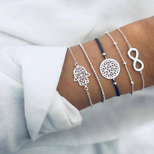 Infinity Bracelet Set | Hamsa Infinity Bracelet Set | LHOARE Lifestyle