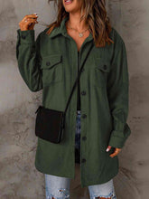 Load image into Gallery viewer, Drop Shoulder Button Down Collared Coat
