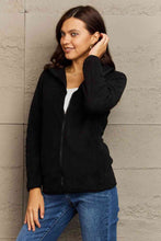 Load image into Gallery viewer, Ninexis Collared Neck Zip-Up Jacket with Pocket
