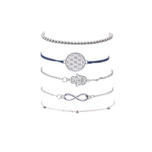 Load image into Gallery viewer, Infinity Bracelet Set | Hamsa Infinity Bracelet Set | LHOARE Lifestyle
