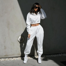 Load image into Gallery viewer, Tracksuit Hoodies Sweatshirt and Casual Sports Sweatpants 2 Piece Set
