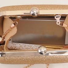 Load image into Gallery viewer, Mini Handbag Clutch Minaudiere Gold Chain
