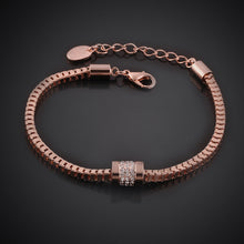 Load image into Gallery viewer, Rose Gold Plated Snake Bracelet
