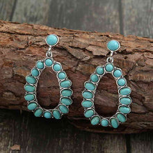 Load image into Gallery viewer, Artificial Turquoise Earrings
