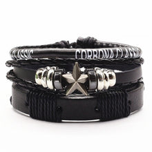 Load image into Gallery viewer, Men&#39;s Leather Bracelets | Leather Men&#39;s Bangles | LHOARE Lifestyle
