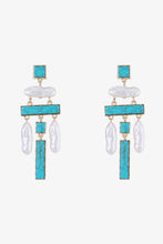 Load image into Gallery viewer, Turquoise Alloy Earrings
