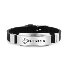 Load image into Gallery viewer, Silicone Medical Alert ID Bracelet
