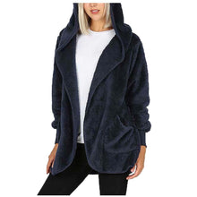 Load image into Gallery viewer, Casual Plush Hooded Jacket
