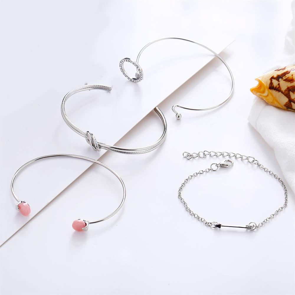 18K White Gold Bracelet | Pink Bracelets | Lhorae Lifestyle