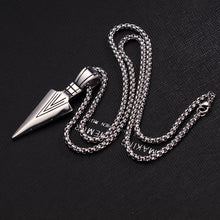 Load image into Gallery viewer, Black Gold Silver Color Arrow Head Pendant Long Chain Necklaces

