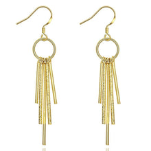 Load image into Gallery viewer, Windchimes Drop Drop Earring in 18K Gold Plated
