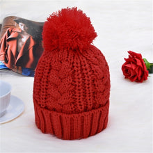 Load image into Gallery viewer, Knitted Hat With Scarf Winter Warm Ladies Hat
