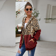Load image into Gallery viewer, Leopard Warm Coat Hoody Jacket
