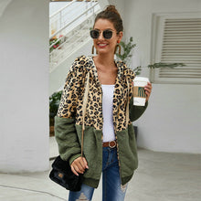 Load image into Gallery viewer, Leopard Warm Coat Hoody Jacket
