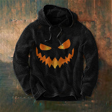 Load image into Gallery viewer, Halloween men&#39;s new pumpkin digital print hooded sweatshirt
