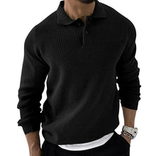 Load image into Gallery viewer, Lapel Sweater Men&#39;s Fashion Urban Slim Long Sleeve Knitted Sweater
