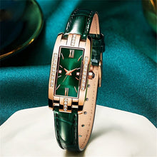 Load image into Gallery viewer, Green Leather Fashion Watch
