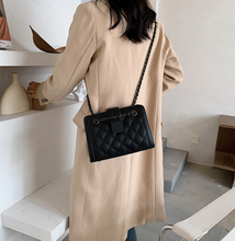 Load image into Gallery viewer, Small Black PU Leather Crossbody Bag
