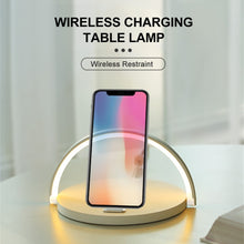 Load image into Gallery viewer, 10W Qi Fast Wireless Charger Table Lamp For iPhone X XR XS
