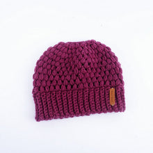 Load image into Gallery viewer, Winter Knitted Women&#39;s Ponytail Hats
