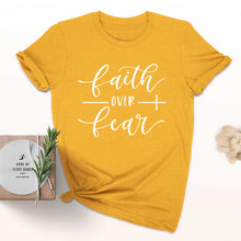 Load image into Gallery viewer, Faith Over Fear Christian T-Shirt
