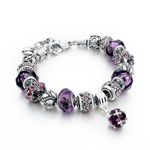 Gemstone Charm Bracelet | Crystal Charm Bracelet | LHOARE Lifestyle