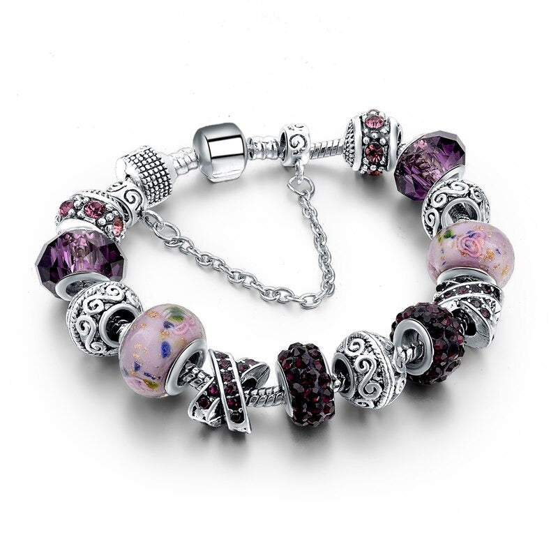 Gemstone Charm Bracelet | Crystal Charm Bracelet | LHOARE Lifestyle
