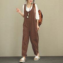 Load image into Gallery viewer, Women&#39;s solid color casual loose jumpsuit
