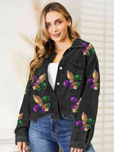 Load image into Gallery viewer, Sequin Raw Hem Jacket
