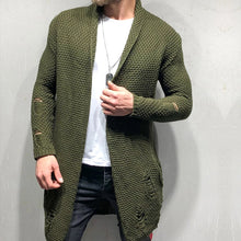 Load image into Gallery viewer, Solid Color Mid-Length Loose Cardigan Knitted Jacket
