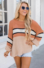 Load image into Gallery viewer, Commuter Striped Pullover Sweater Knitwear
