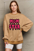 Load image into Gallery viewer, Simply Love Full Size MOM STER Graphic Sweatshirt
