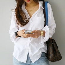 Load image into Gallery viewer, Women White Shirt Female Blouse Tops
